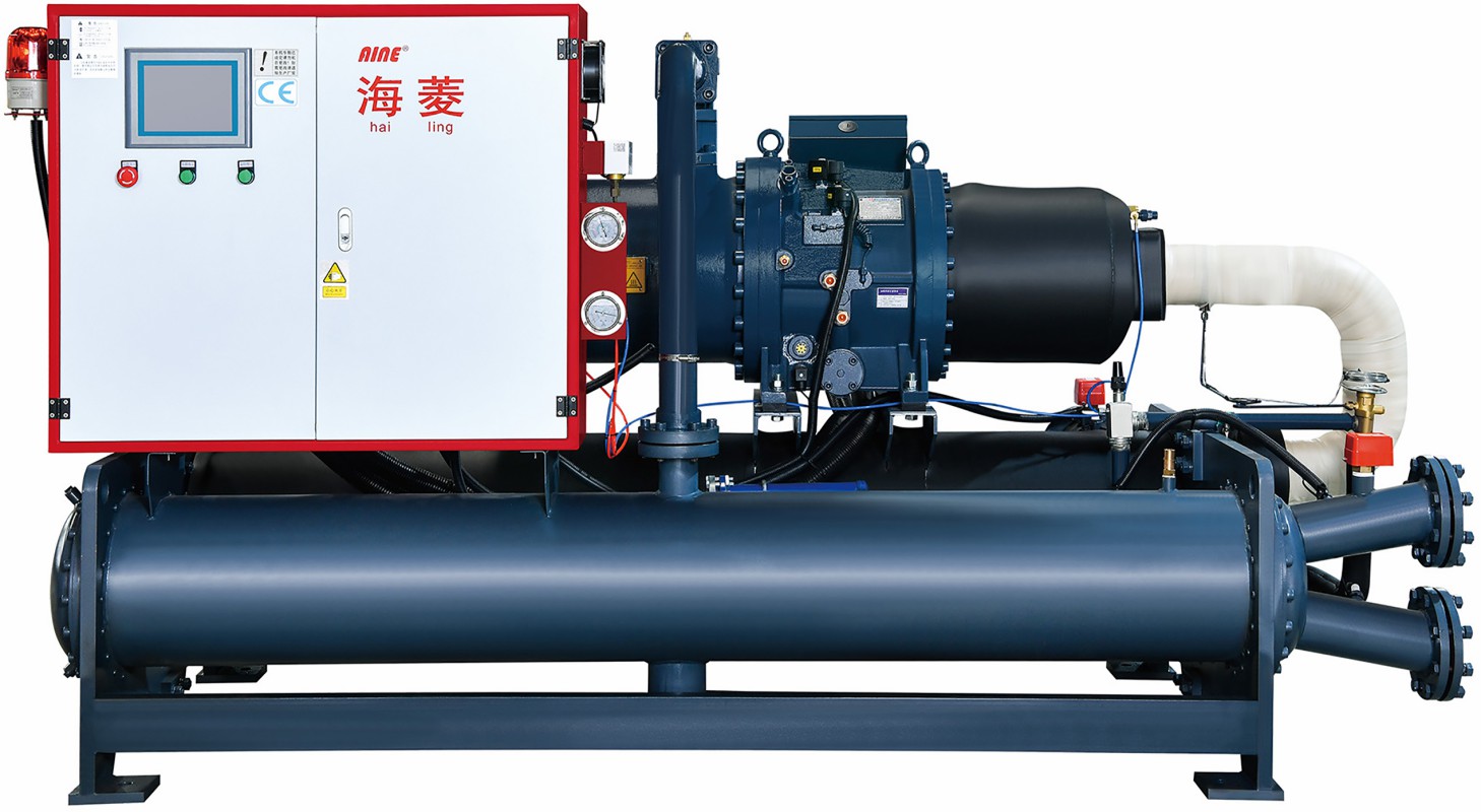 cooling capacity 86000kcal water cooled screw unit for the semi-hermetic compressors unit 