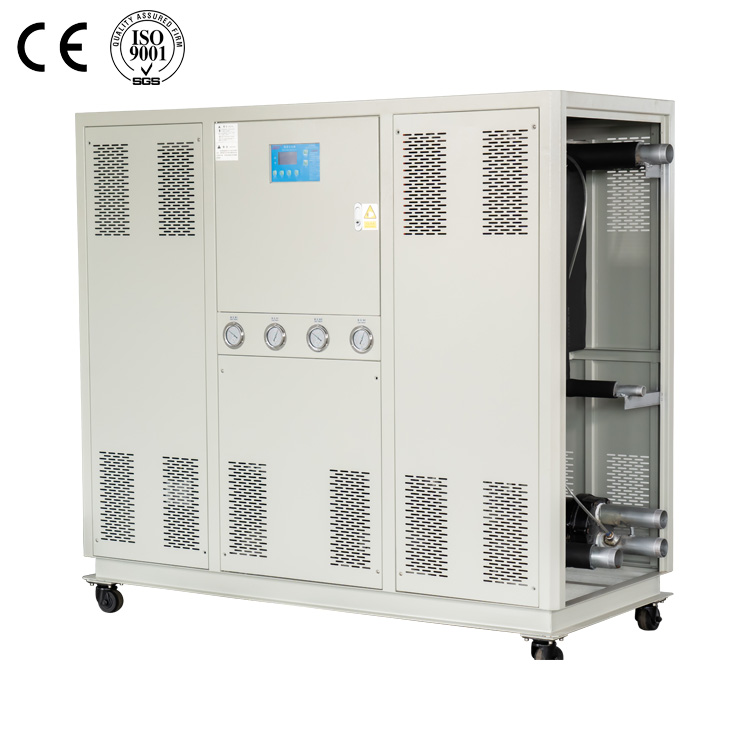 Two compressorwater cooled industrial water chiller for plastic machine