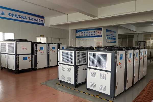 many pcs air cooled chiller for mold injection ready to deliver